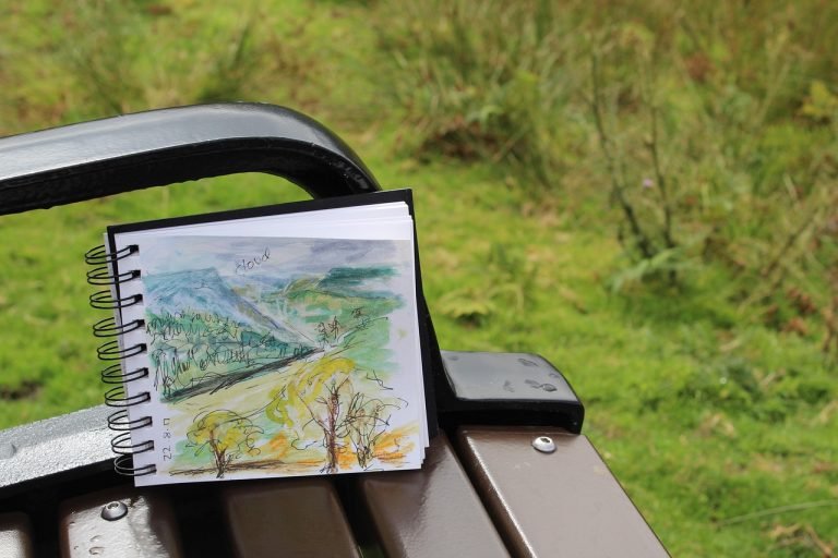 Take Your Sketchbook to the Local Park Bench