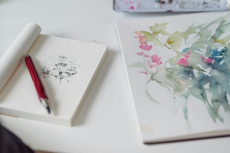 How to Develop a Unique Perspective When Painting or Drawing Flowers and Landscapes