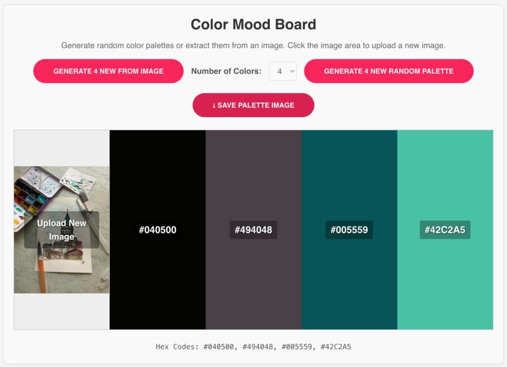 The Color Palette Generator