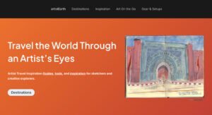 Introducing artistEarth.com Where Art Making Meets Travel