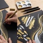 Metallic Markers on Dark Paper | Creating Metallic Art