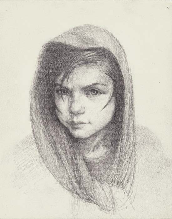 wclee graphite_20101205_young_girl_of_kashmir_10x8